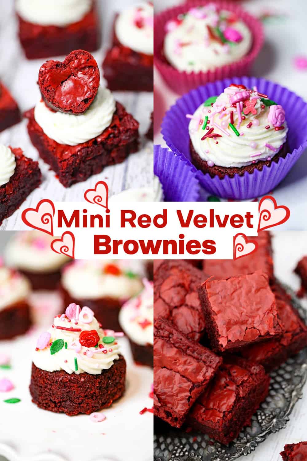Mini Red Velvet Brownies