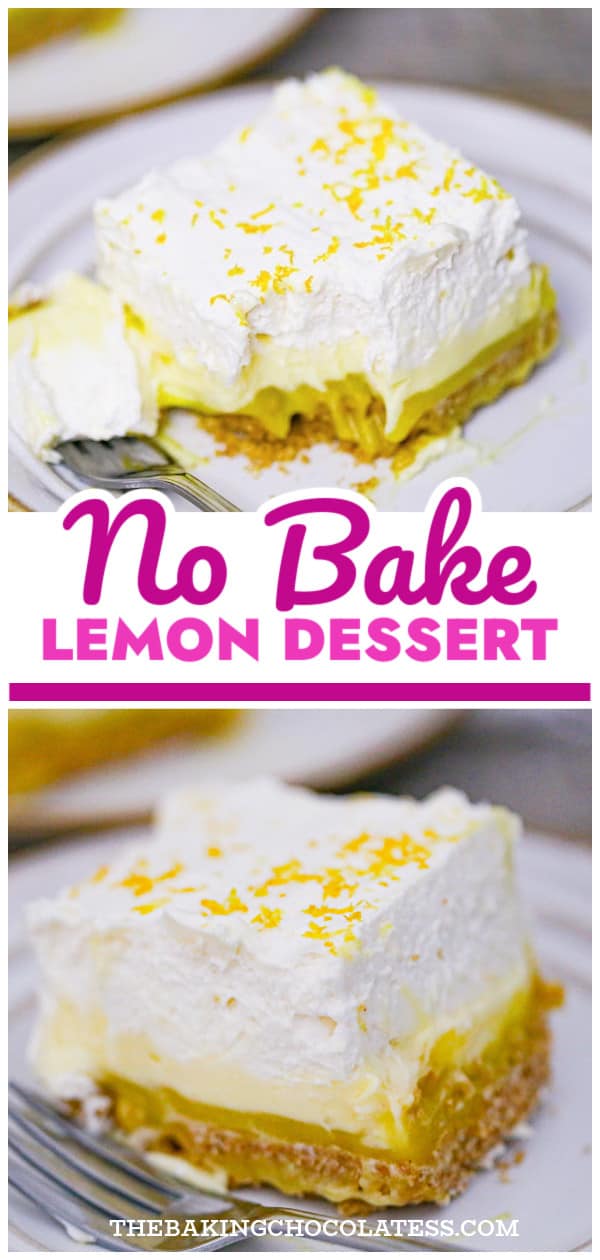 Easy No-Bake Lemon Pie Dessert