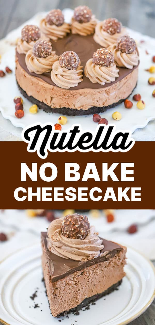 Nutella NO BAKE CHEESECAKE