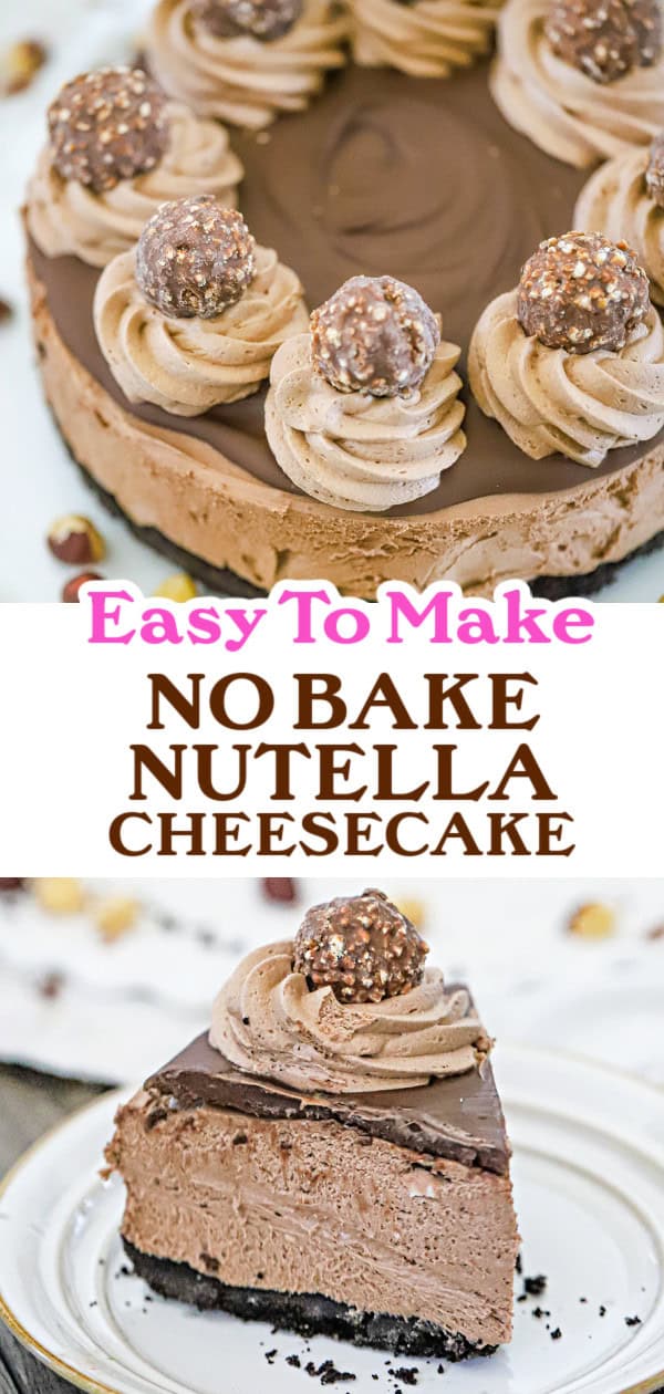Nutella NO BAKE CHEESECAKE