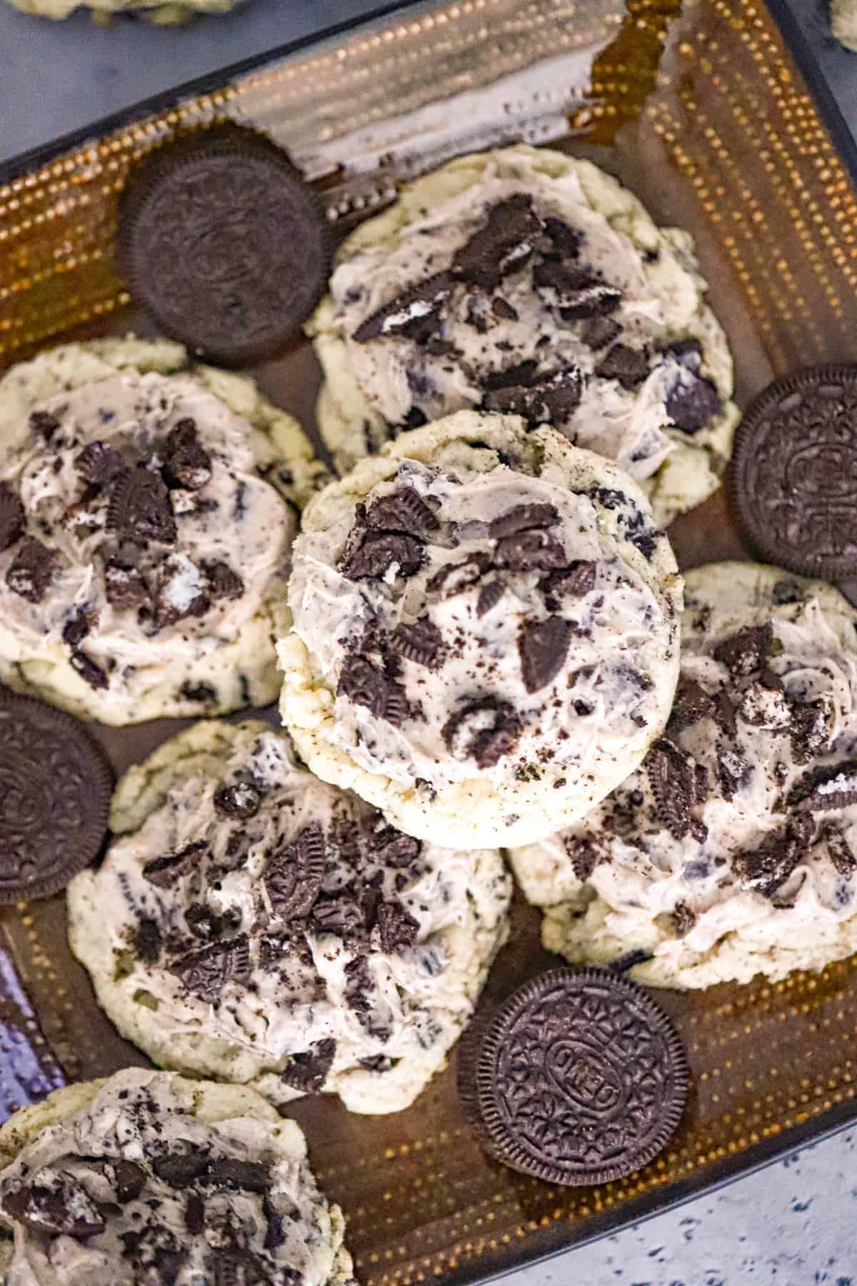 Oreo Cookies with Oreo Frosting
