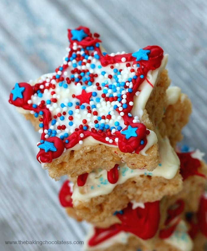 Patriotic Rice Krispies