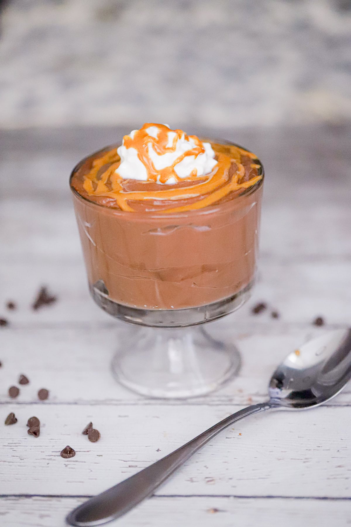 Make a delicious Chocolate Peanut Butter Cottage Cheese Mousse in just five minutes with this creamy, protein-packed dessert recipe!