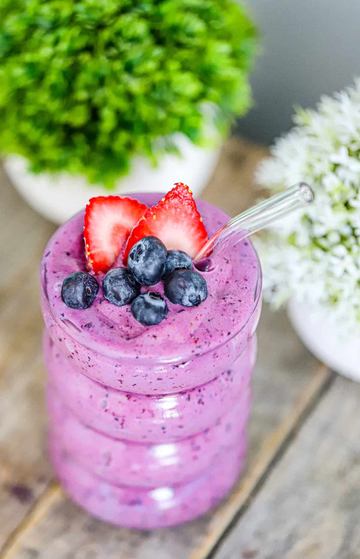 Peanut Butter and Jelly Protein Smoothie