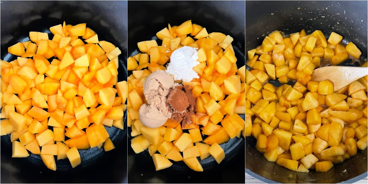 Peach filling for no bake peach cheesecake