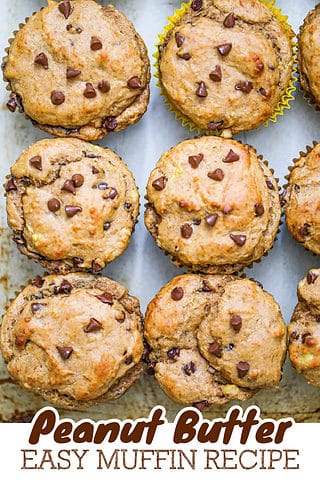 peanut butter Chocolate Chip Muffins