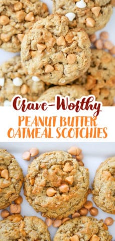 Peanut Butter Oatmeal Scotchies Cookies