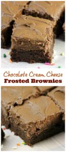 OMG! Chocolate Cream Cheese Frosted Brownies
