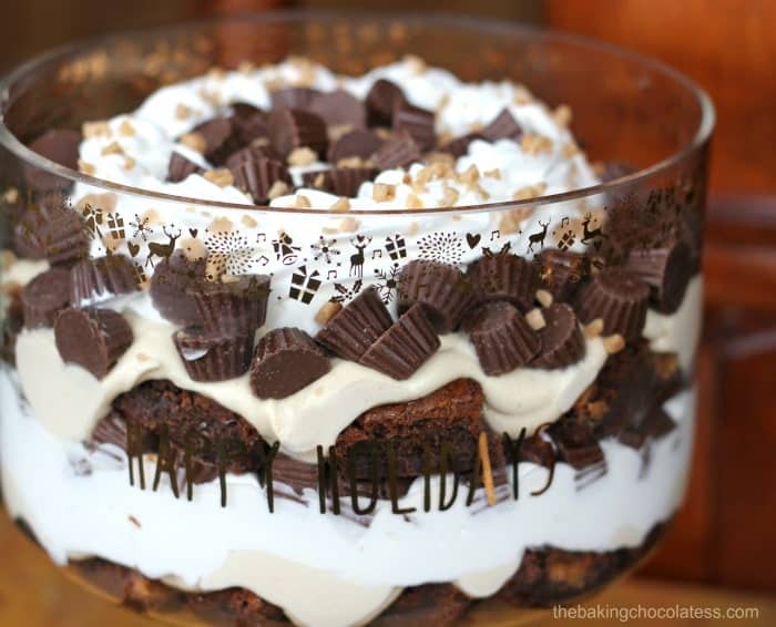 Ultimate Reese's Peanut Butter Cup Brownie Trifle