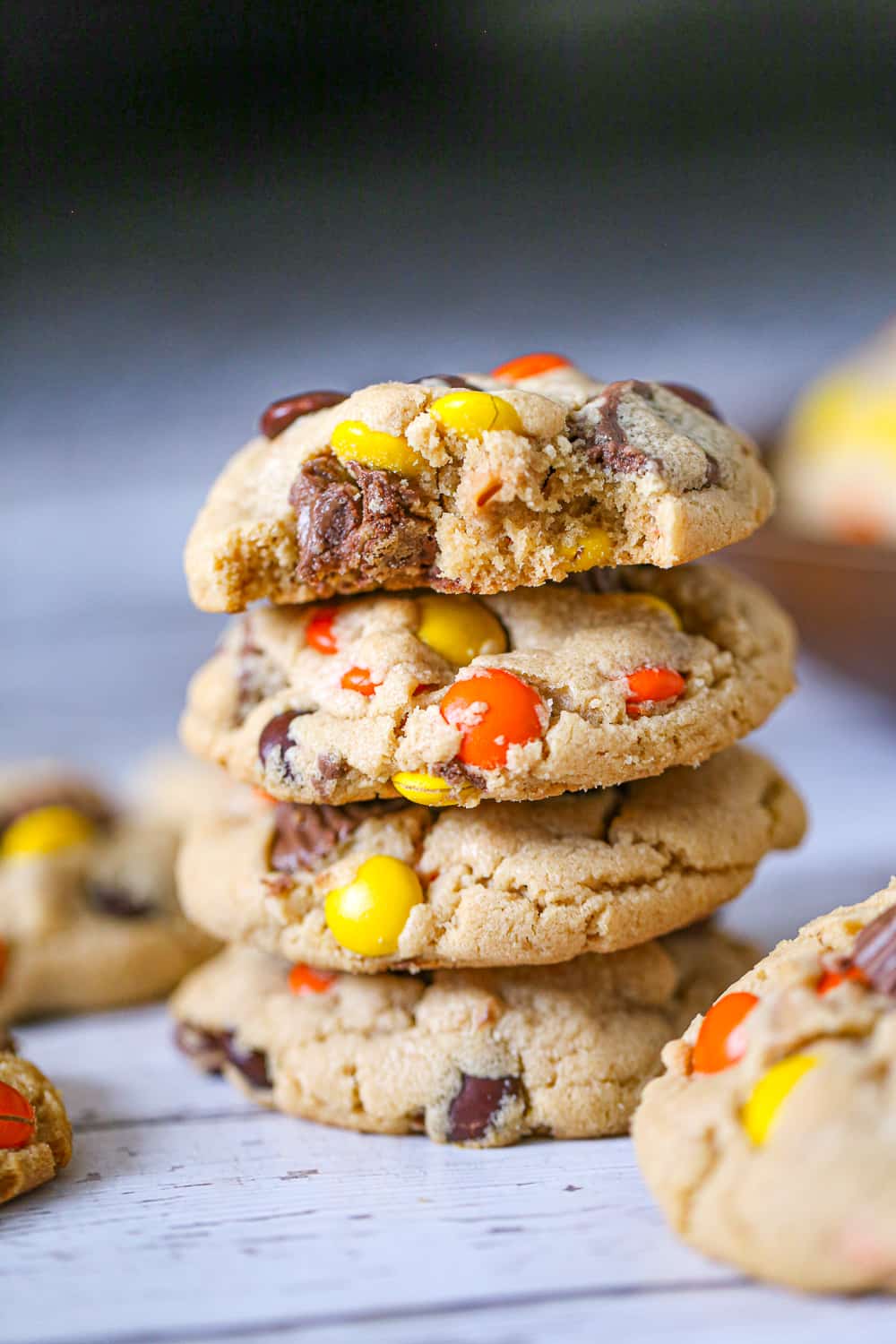 stack of Extreme Peanut Butter Cookies