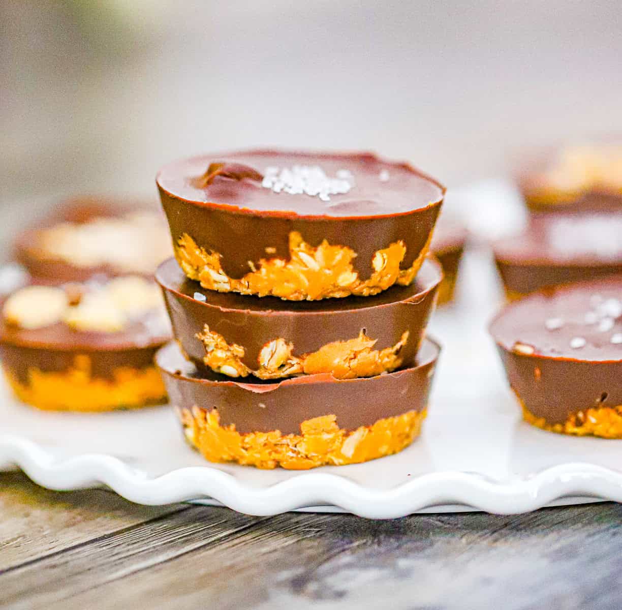 No Bake Peanut Butter Oatmeal Cups granola recipe