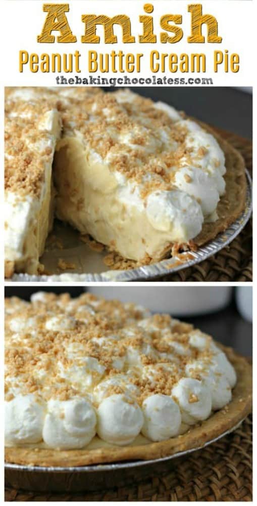 Amish Peanut Butter Cream Pie @ The Baking ChocolaTess