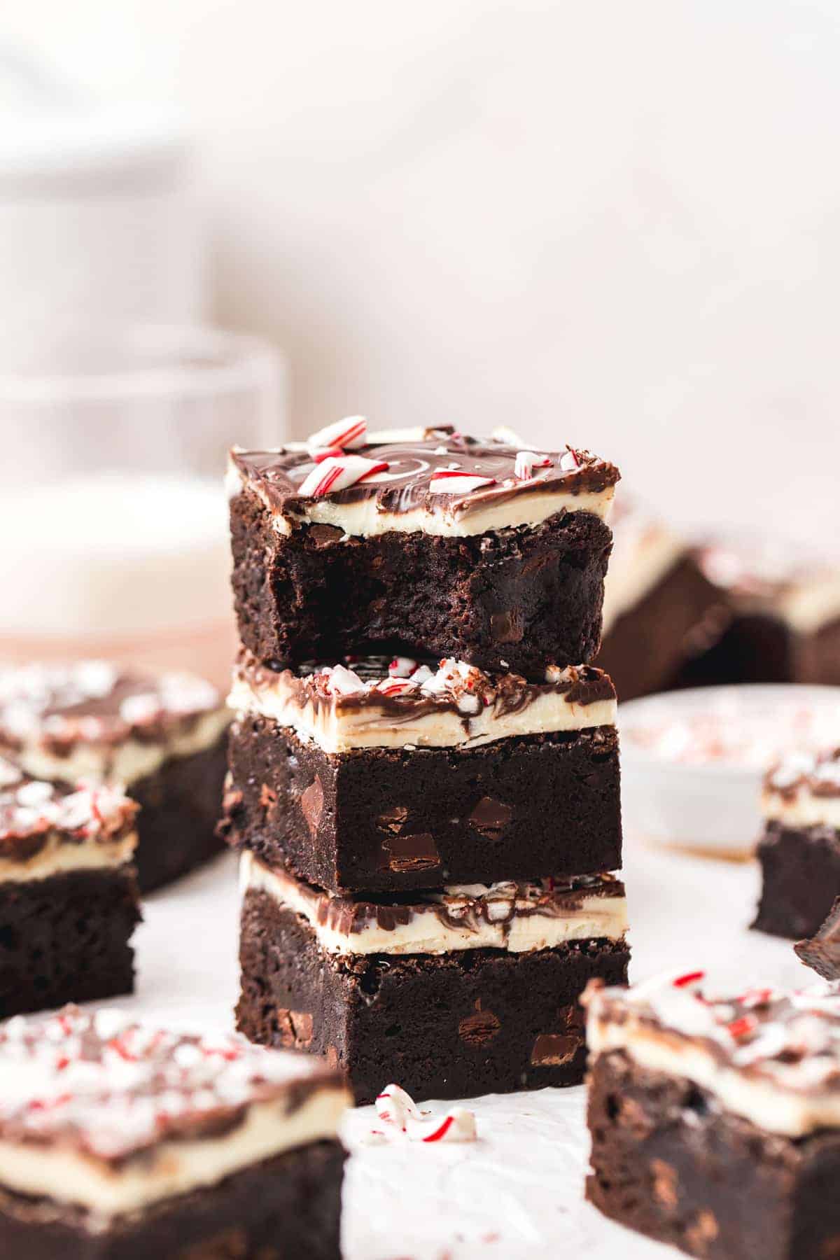 peppermint bark brownies