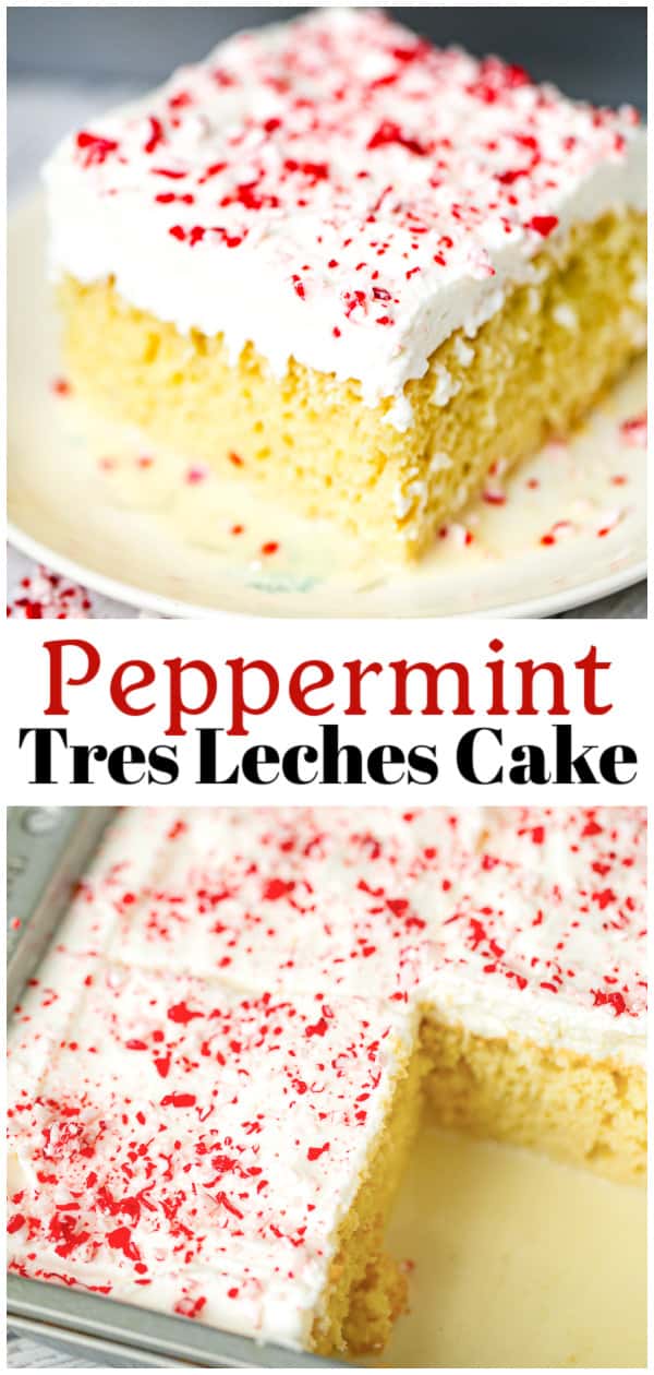 Peppermint Tres Leches Cake
