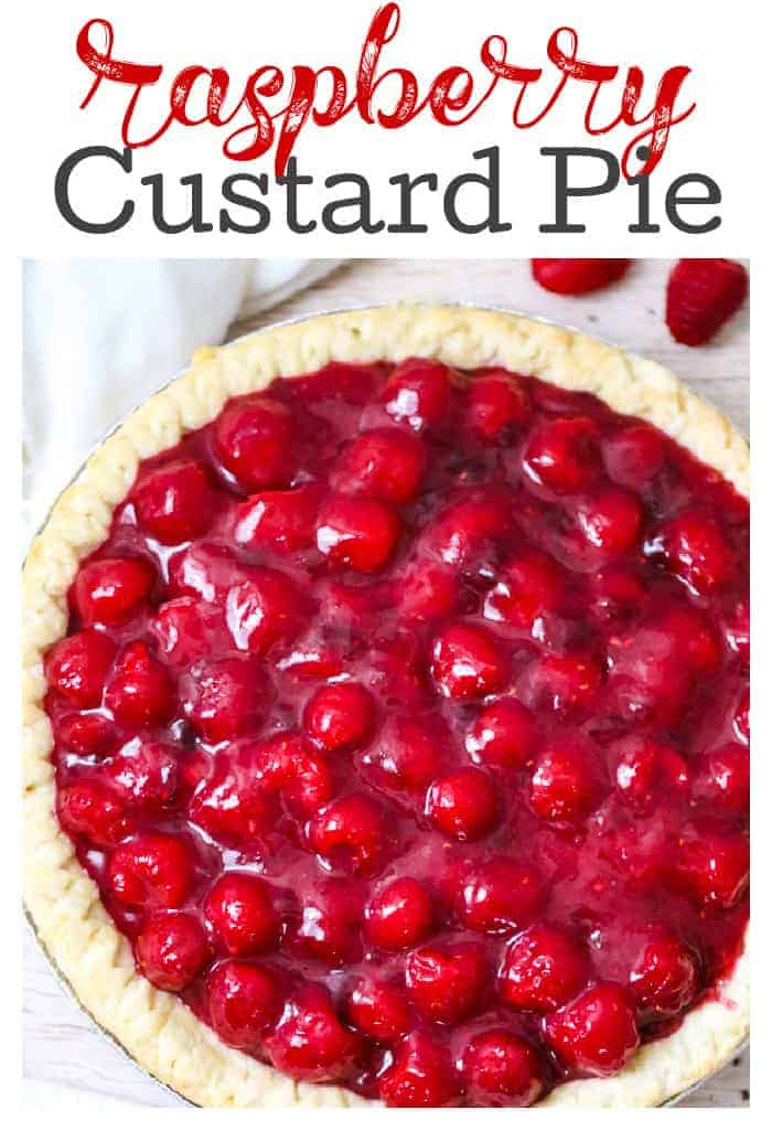 Raspberry pudding pie