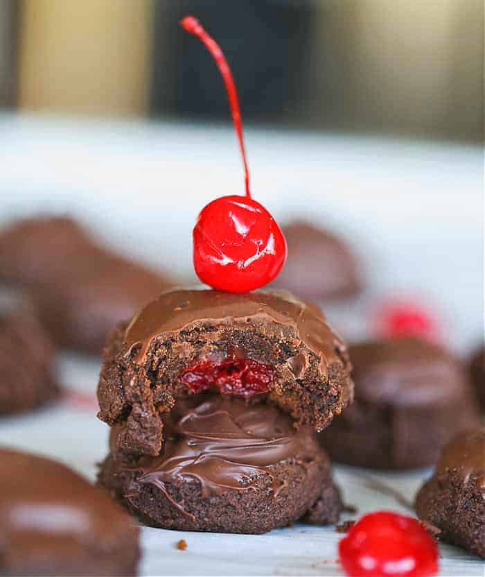 Chocolate Covered Cherry Cookies