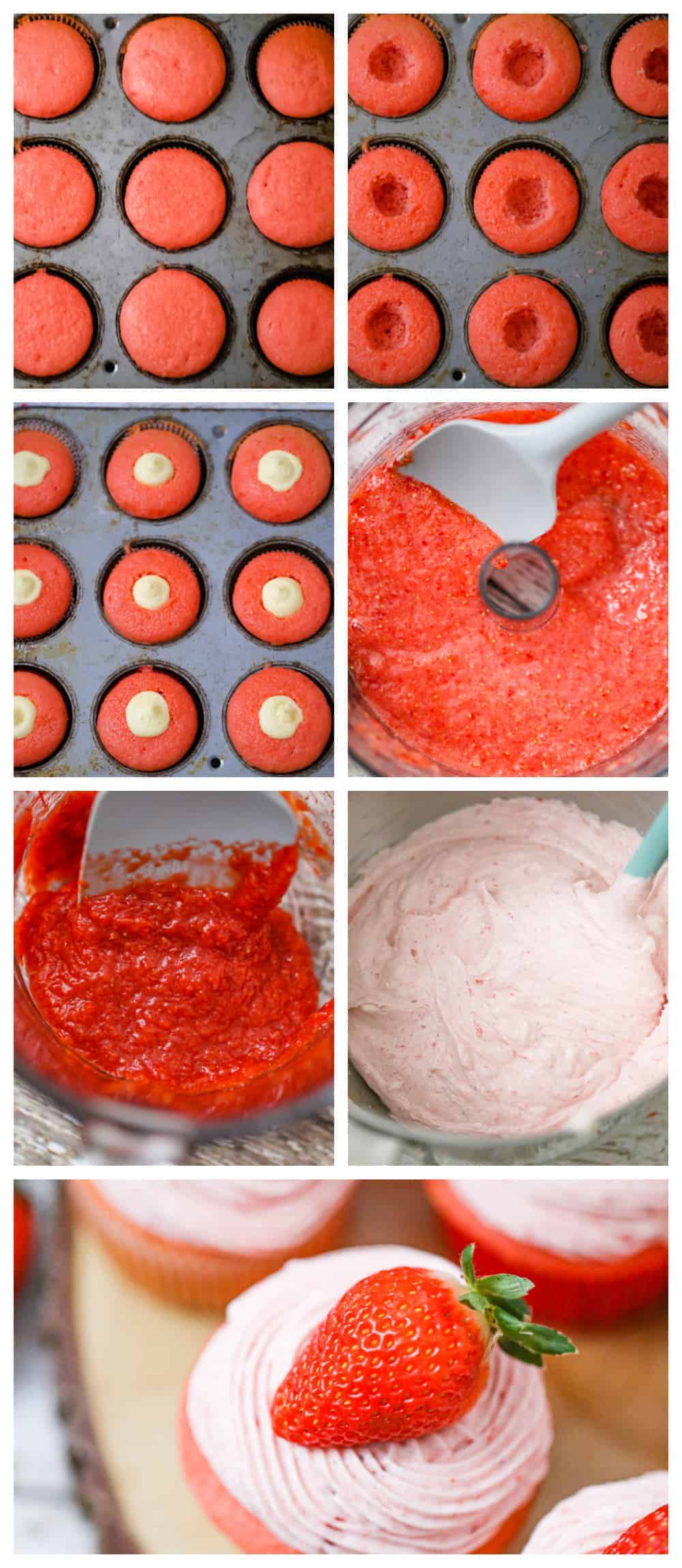 strawberry cheesecake cupcakes with cake mix