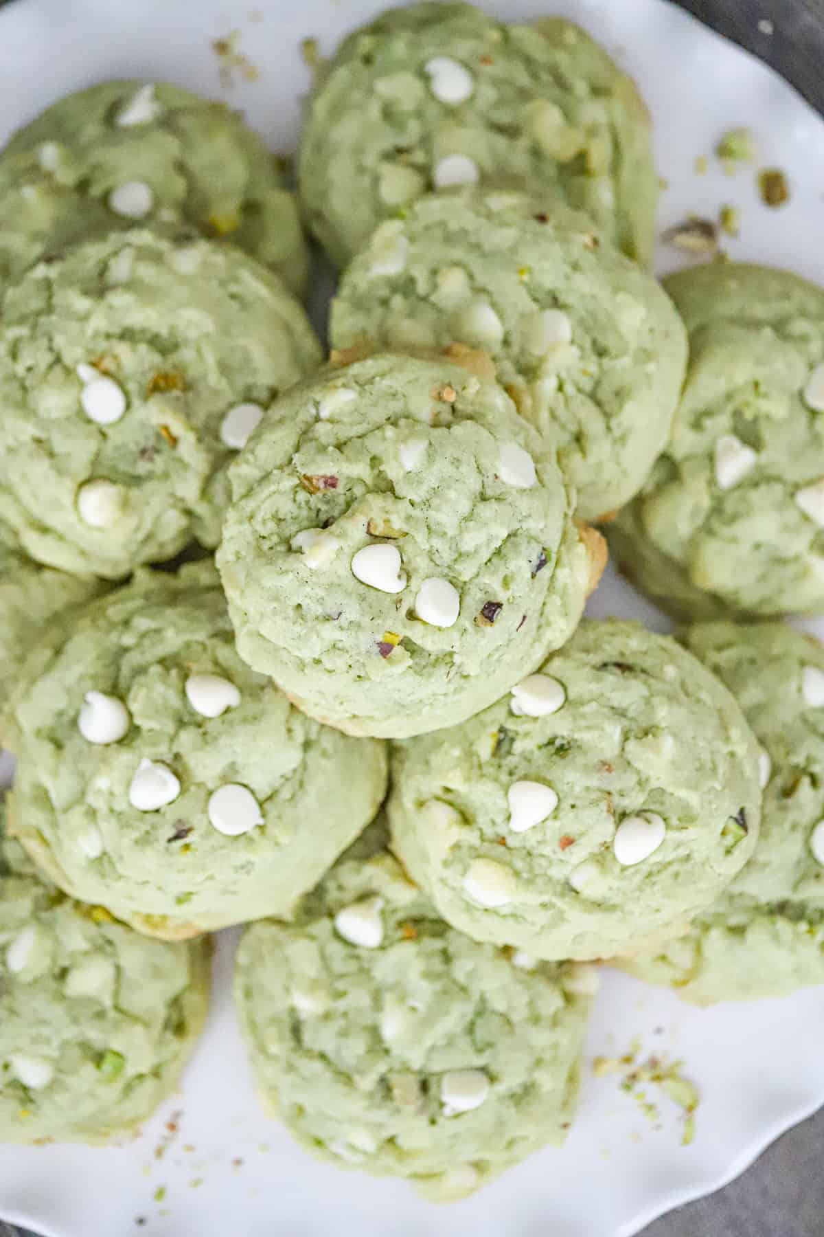 Pistachio Pudding Cookies