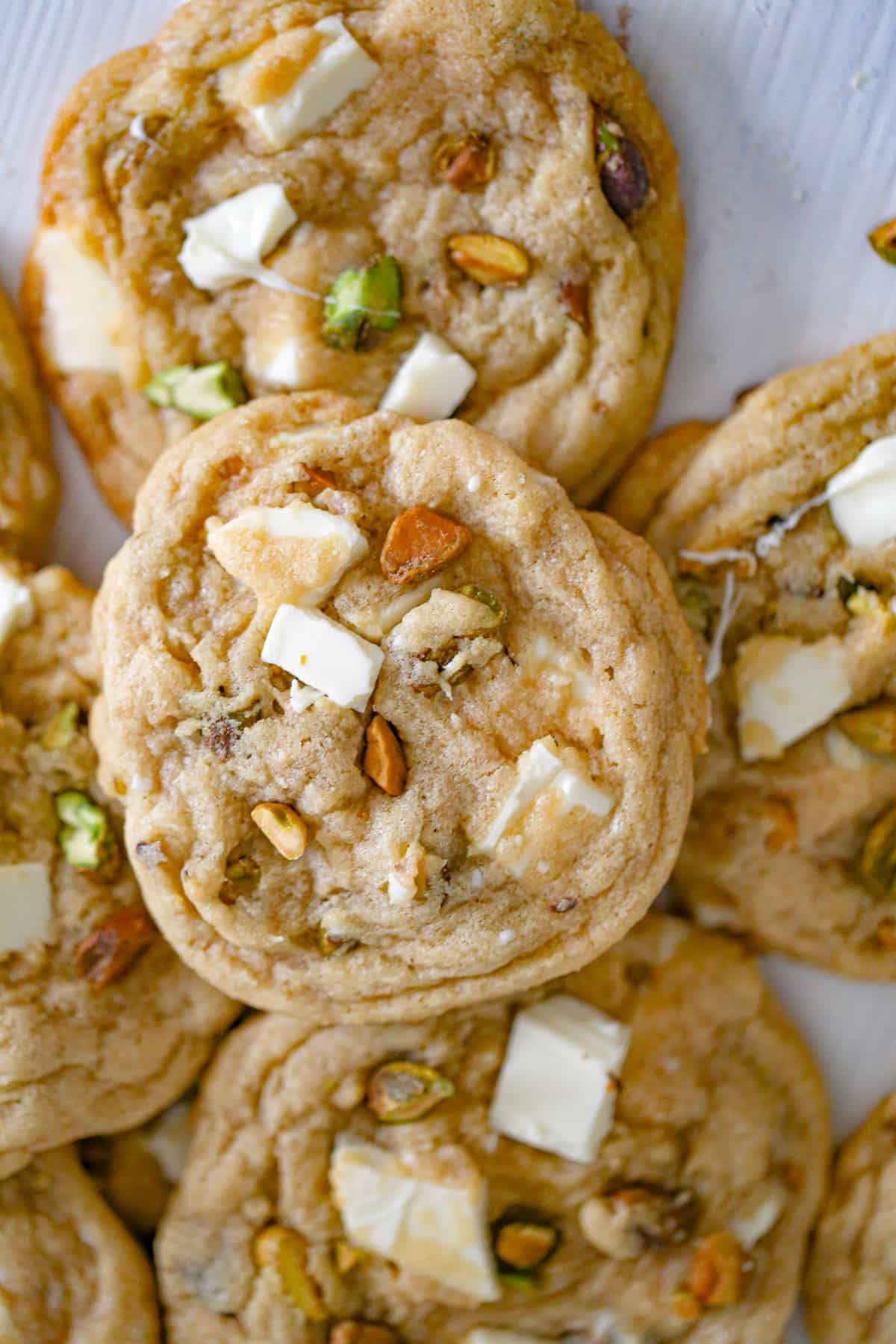 White Chocolate Pistachio Cookies