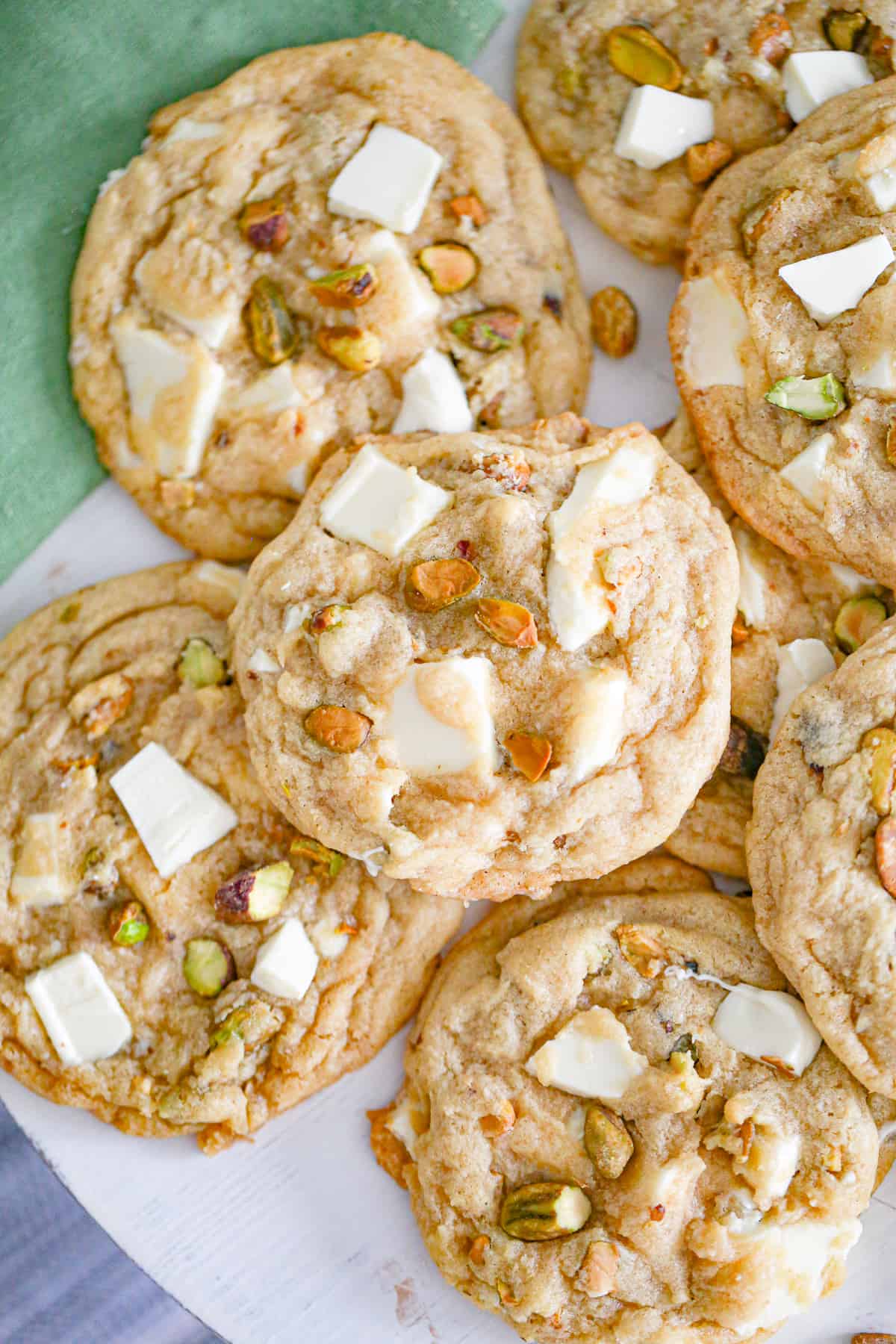 sweet salty white chocolate pistachio cookies recipe