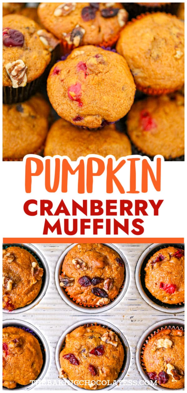 Best Pumpkin Cranberry Muffins
