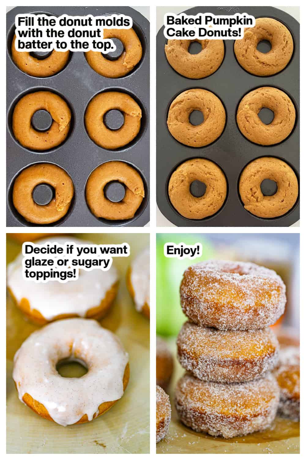 tutorial pumpkin cake donuts baked