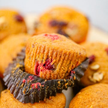 Best Pumpkin Cranberry Muffins