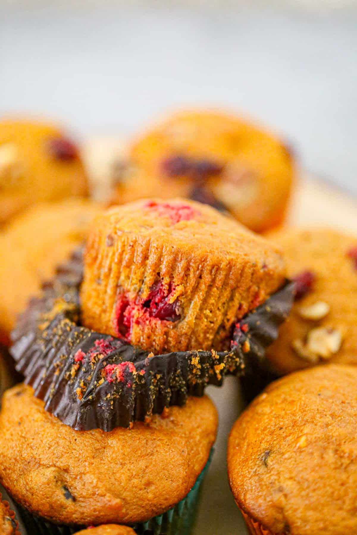 Best Pumpkin Cranberry Muffins