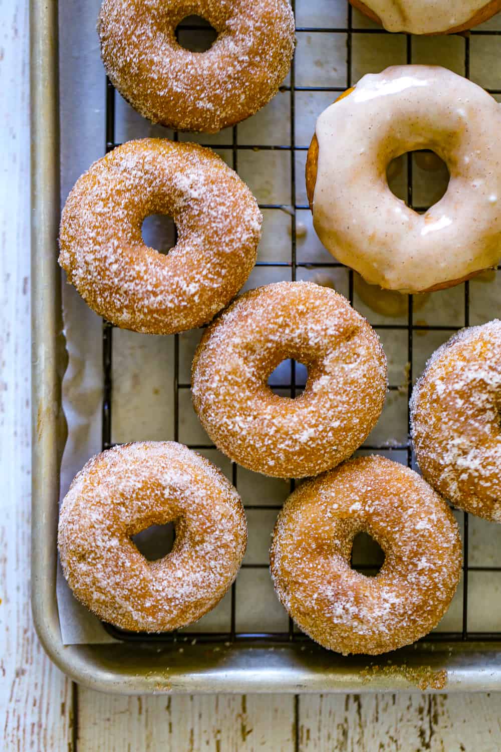 baked pumpkin cake donuts 