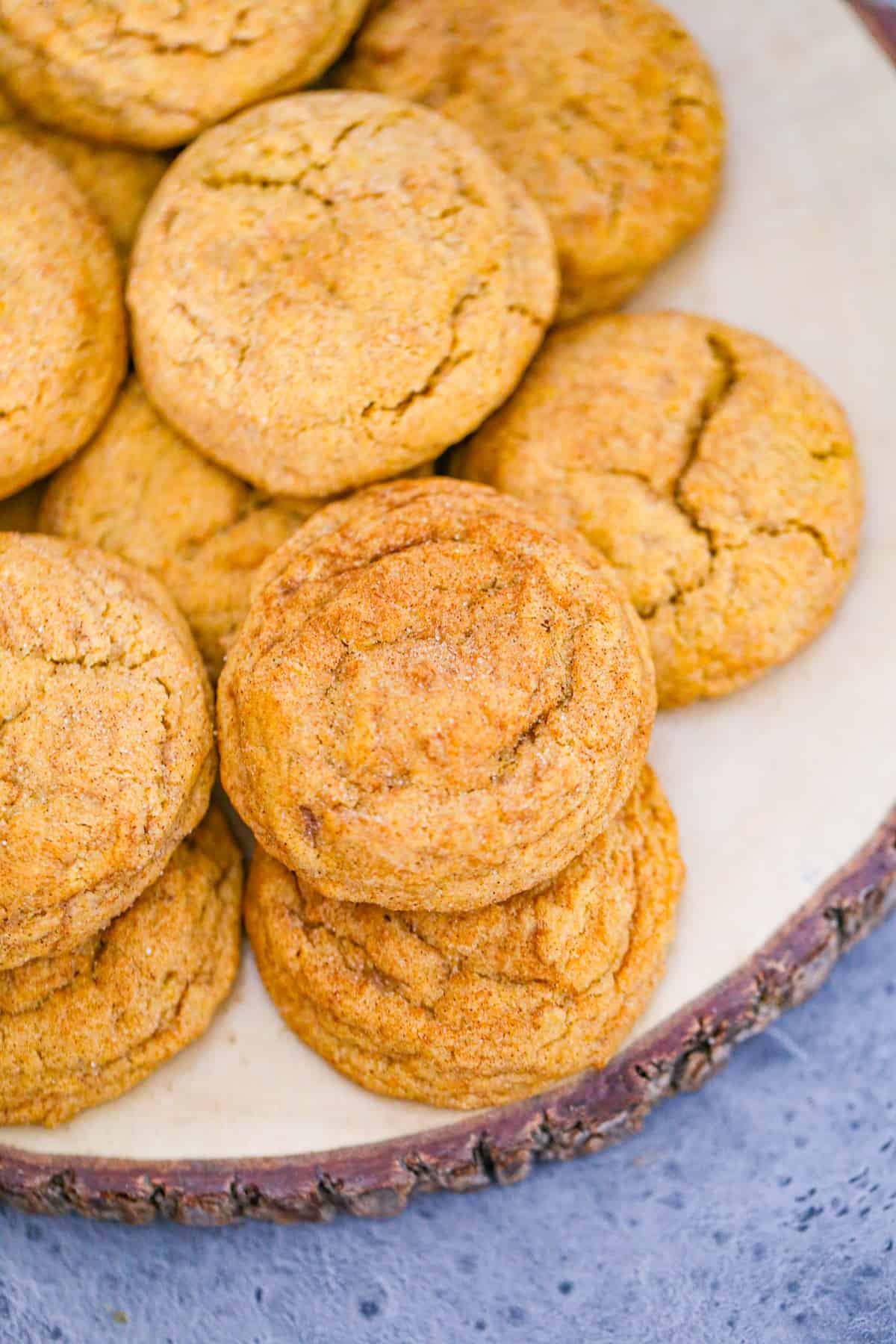 Pumpkin Snickerdoodle Cookies Recipe
