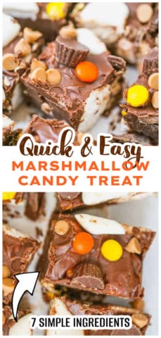 Chocolate Peanut Butter Marshmallow squares