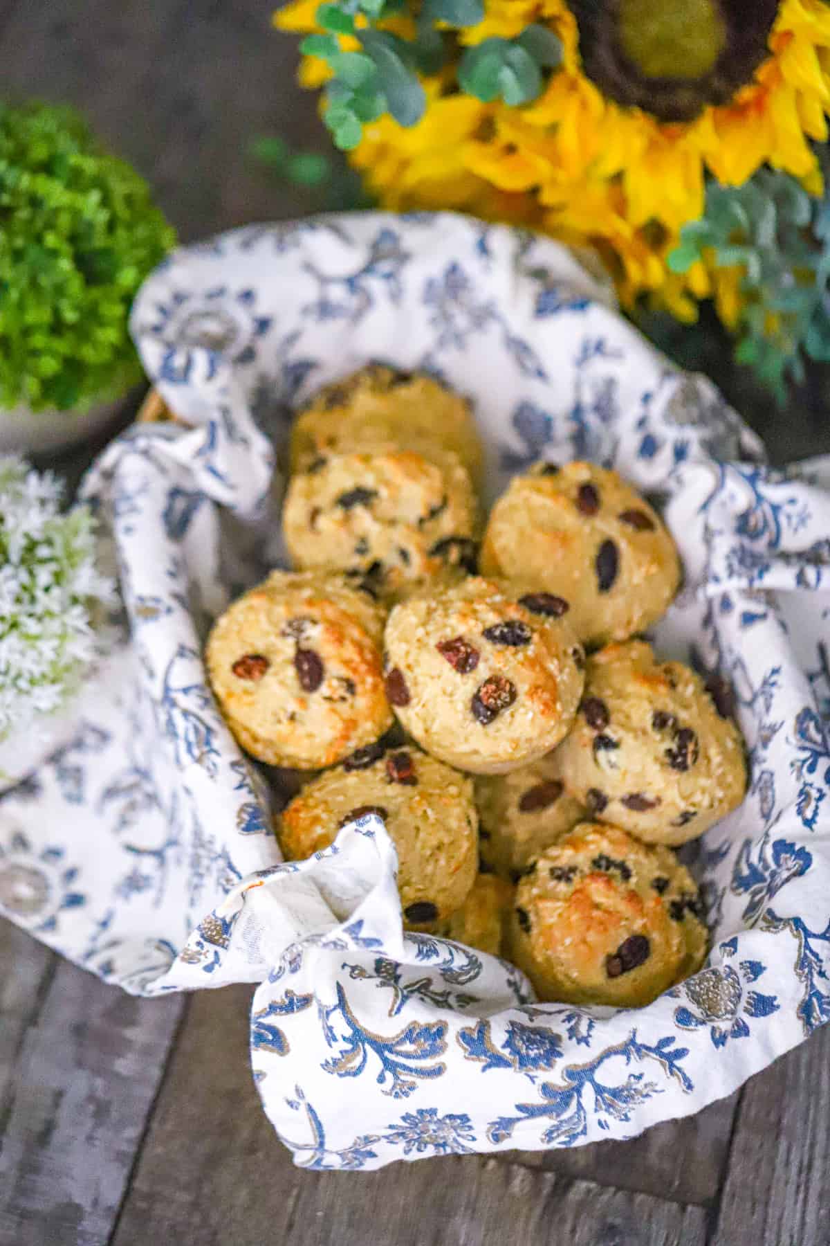 baked oatmeal and raisin muffins cooling