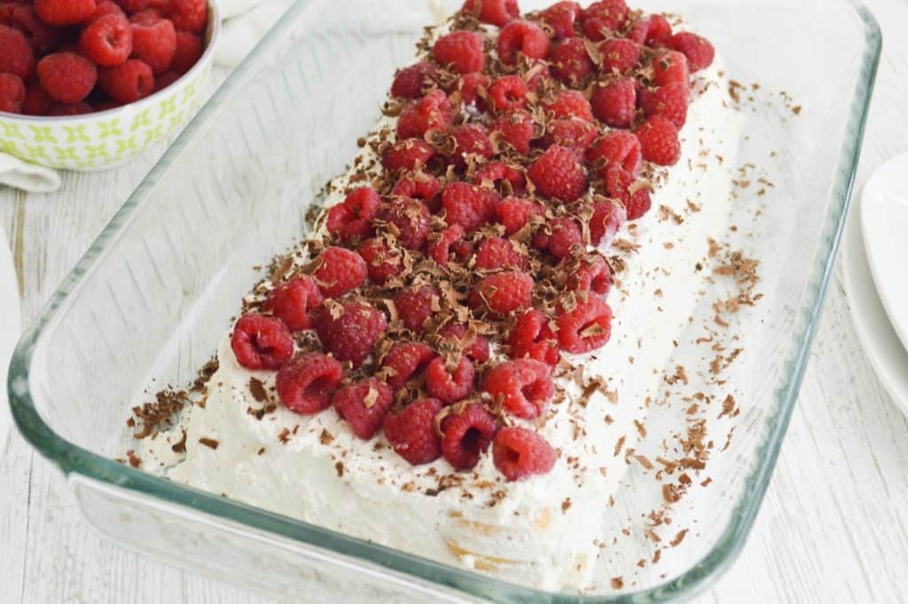 Simple Raspberry LAYERED DESSERT