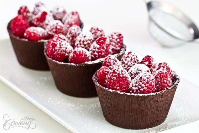 Raspberry Chocolate Cups&nbsp;@ Home Cooking Adventure
