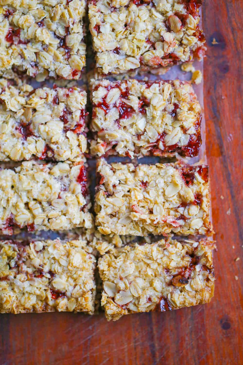 healthy raspberry oatmeal bars