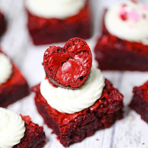 Mini Red Velvet Brownies