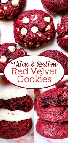 red velvet levain cookies