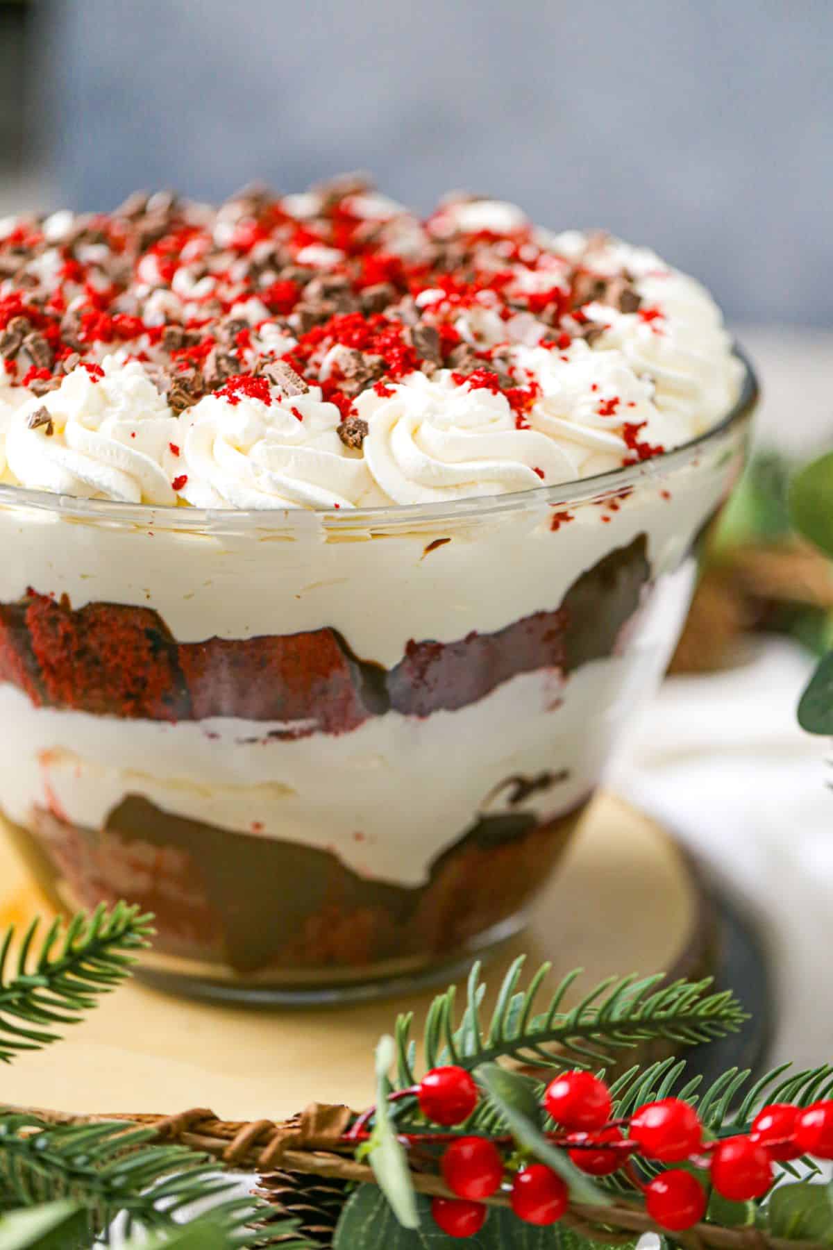 Red Velvet Cake Trifle Dessert