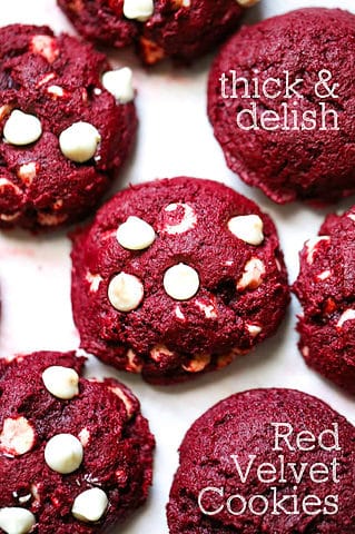 red velvet levain cookies
