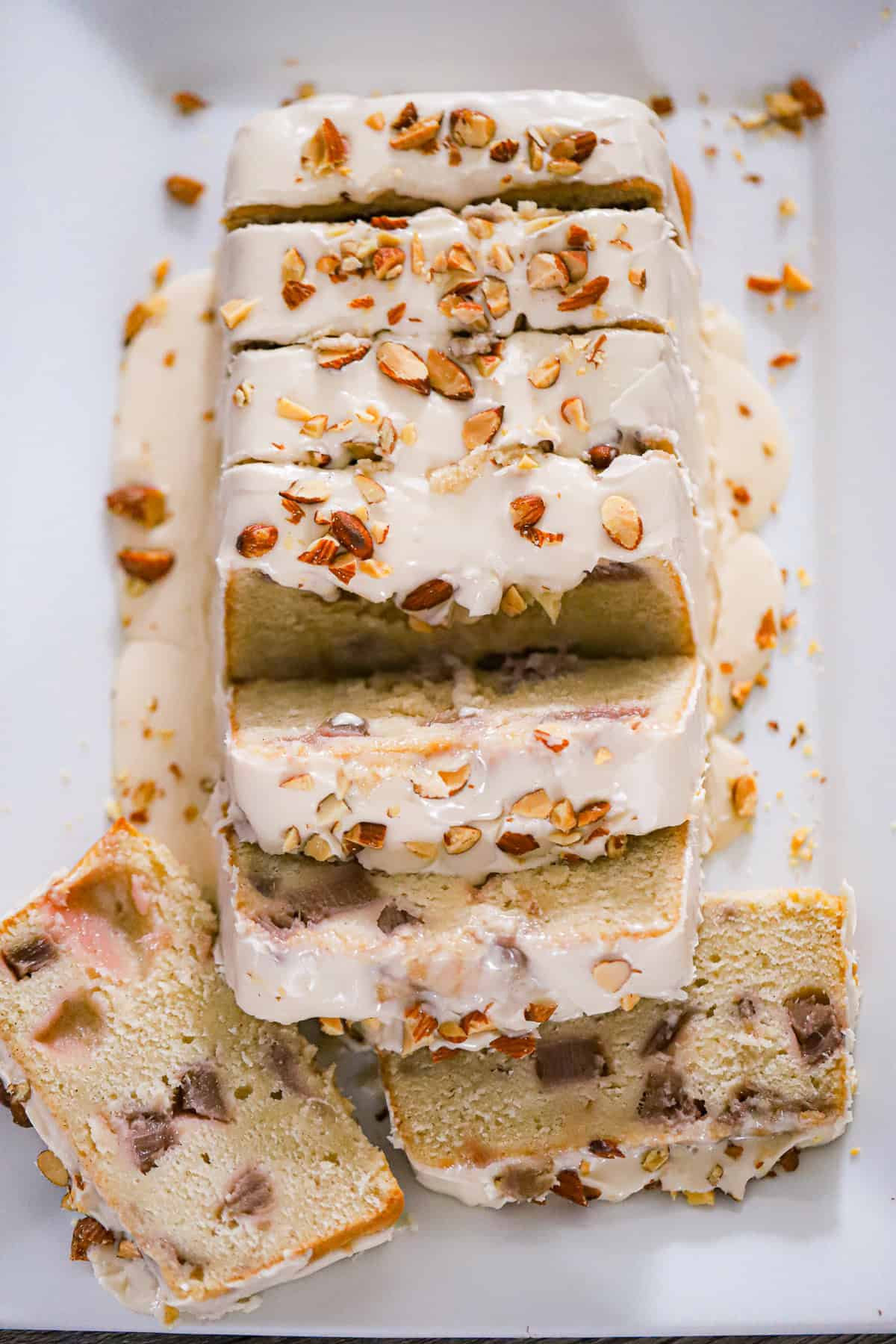 Rhubarb Vanilla Pound Cake