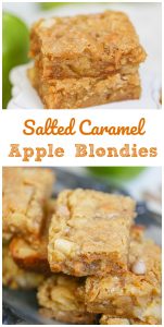 Salted Caramel Chip Apple Blondies
