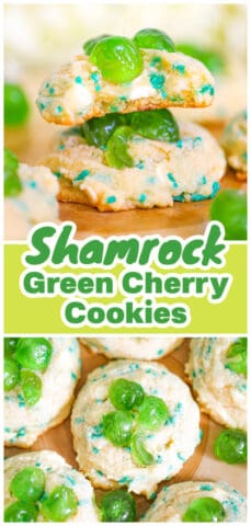 Shamrock GREEN CHERRY COOKIES