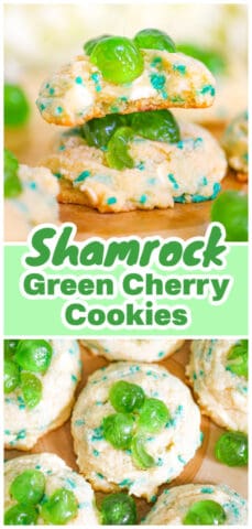 Shamrock GREEN CHERRY COOKIES