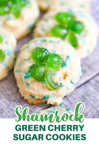 Shamrock GREEN CHERRY COOKIES