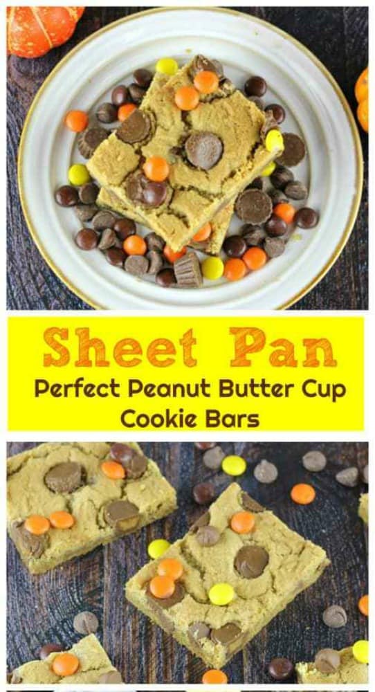 Sheet Pan Perfect Peanut Butter Cup Cookie Bars