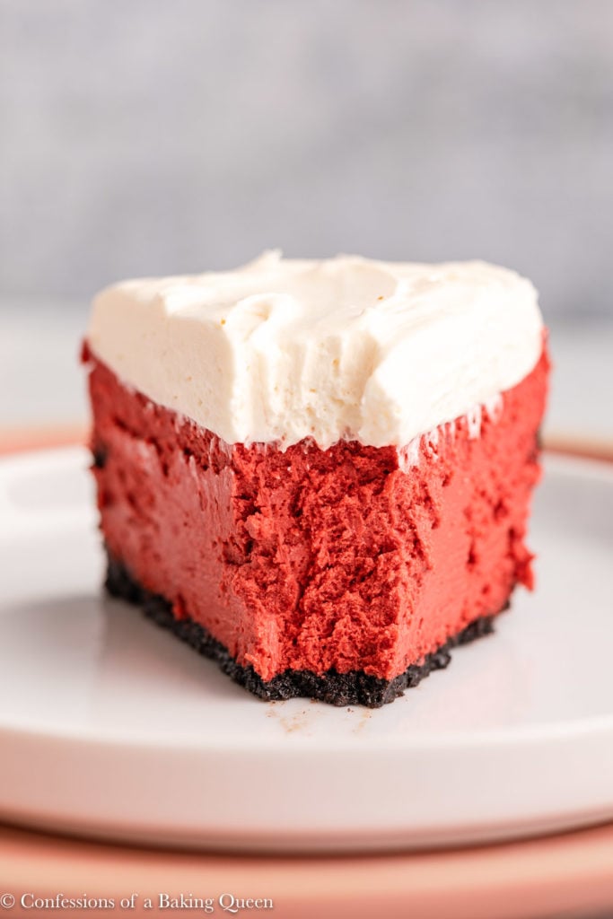 Red Velvet Cheesecake via Confessions of a Baking Queen