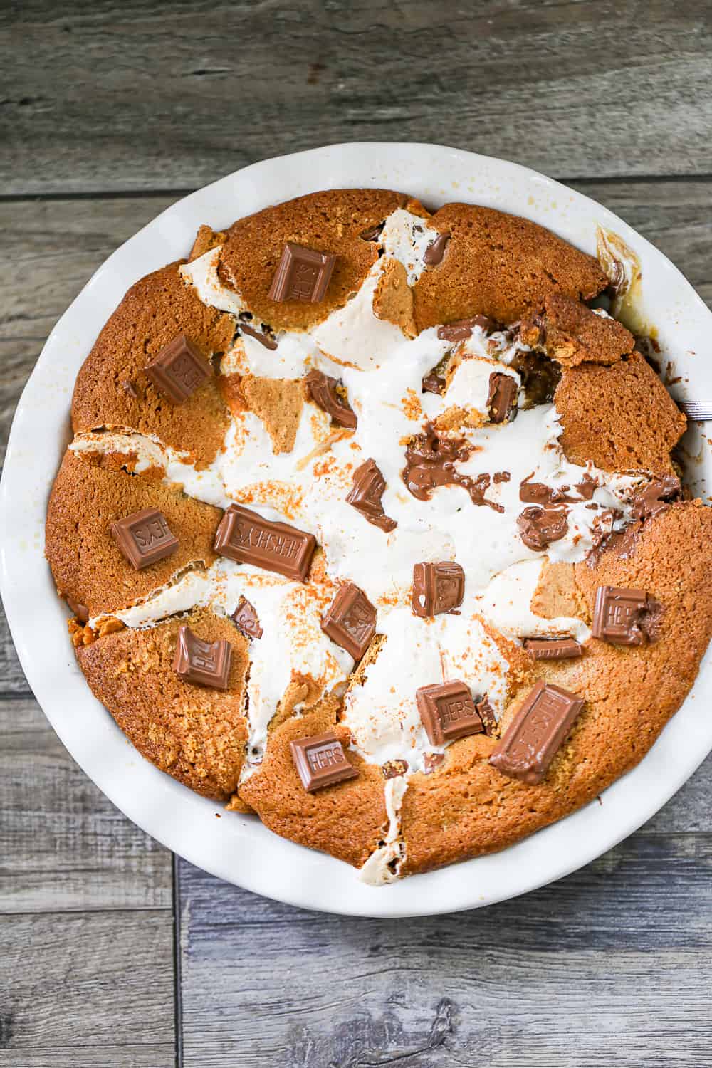 gooey s'more s'mores cookie pie recipe
