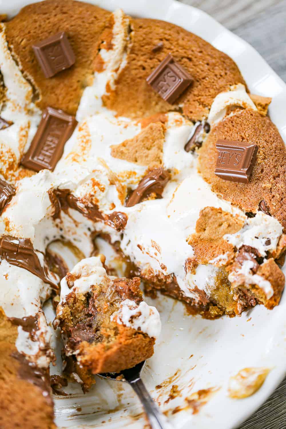 gooey s'more s'mores cookie pie recipe