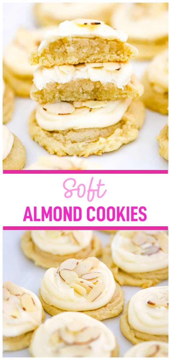 Soft Almond Cookies with Almond Buttercream