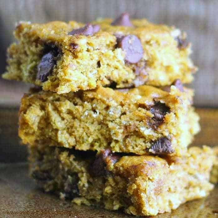 Soft Pumpkin Chocolate Chip Bars